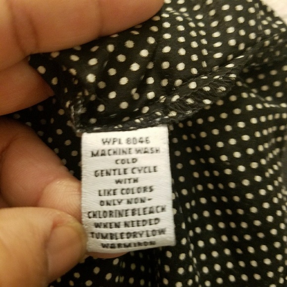 Style &Co Poka dot blouse - Picture 6 of 6